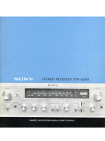 Sony STR-6050 - Owners Manual 